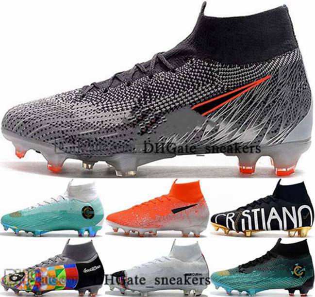 

calcio 5 12 with box soccer cleats size us women football boots men shoes 35 46 cr7 FG eur AG Mercurial 6 superfly mens astro turf indoor