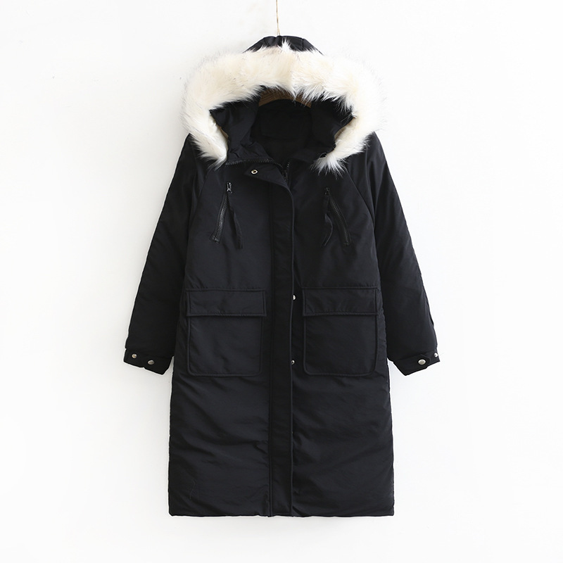 

Autumn 2020 New Designer Women Parkas Long, Wind-proof, Elegant Cotton Jacket with Hoodie Plus Size F104, Yellow.