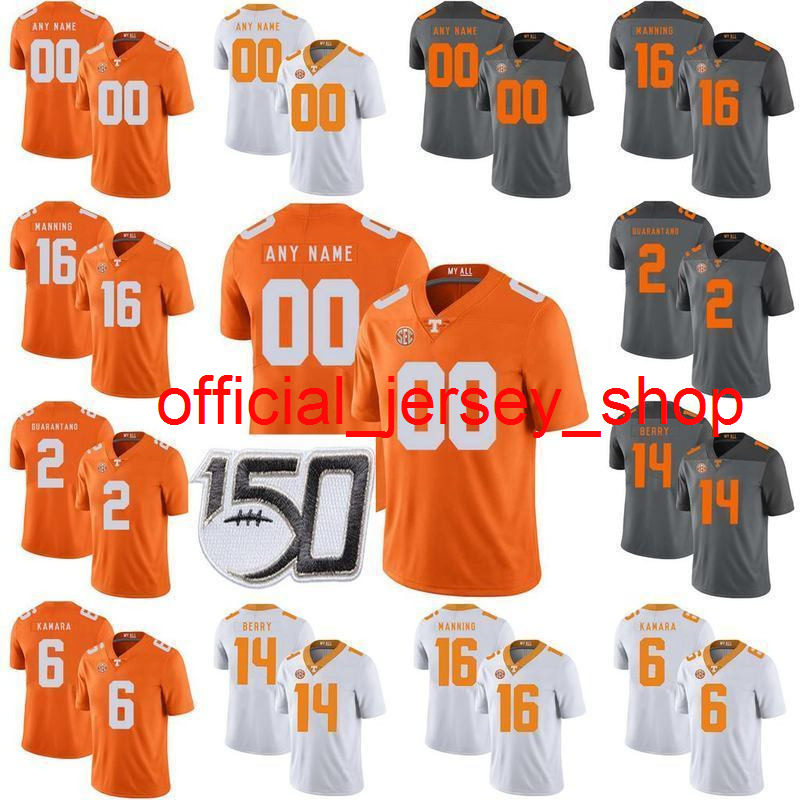 

Tennessee Volunteers College Football Jerseys Arian Foster Jersey Cordarrelle Patterson Reggie White Josh Palmer Jackson Lowe Custom Stitche, Youth orange with 150th patch