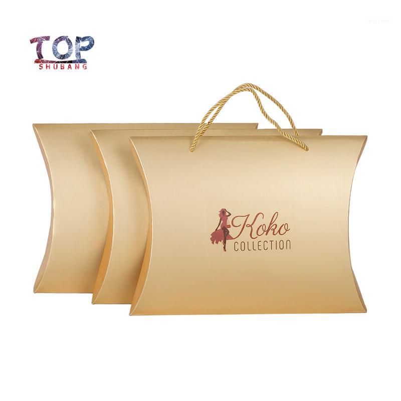 

Custom Brand Logo Wig Gold Box Usable Hair Bundle Packing Boxes Gift Packaging box1