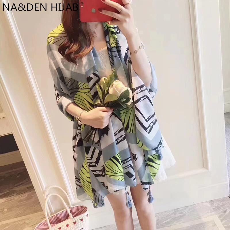 

Hot Sale Womenr Geometric Print cotton scarf with tassel scarves muslim luxury shawl wrap fashion scarf scarves hijab 10pcs/lot