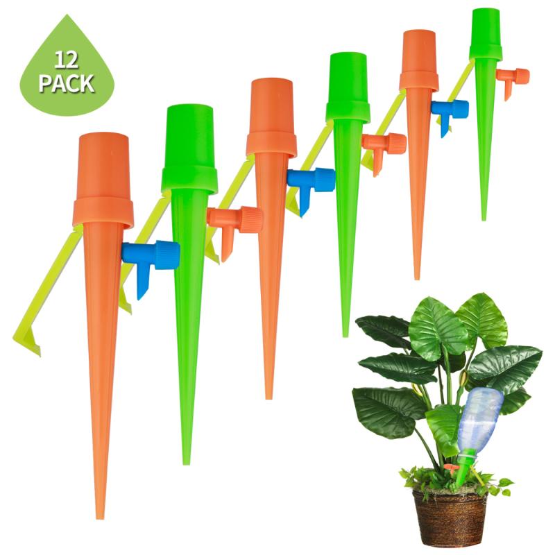 

6/12pcs Plant Self Watering Adjustable Stakes System Vacation Plant Automatic Watering Device Spikes Irrigation System, 6pcs
