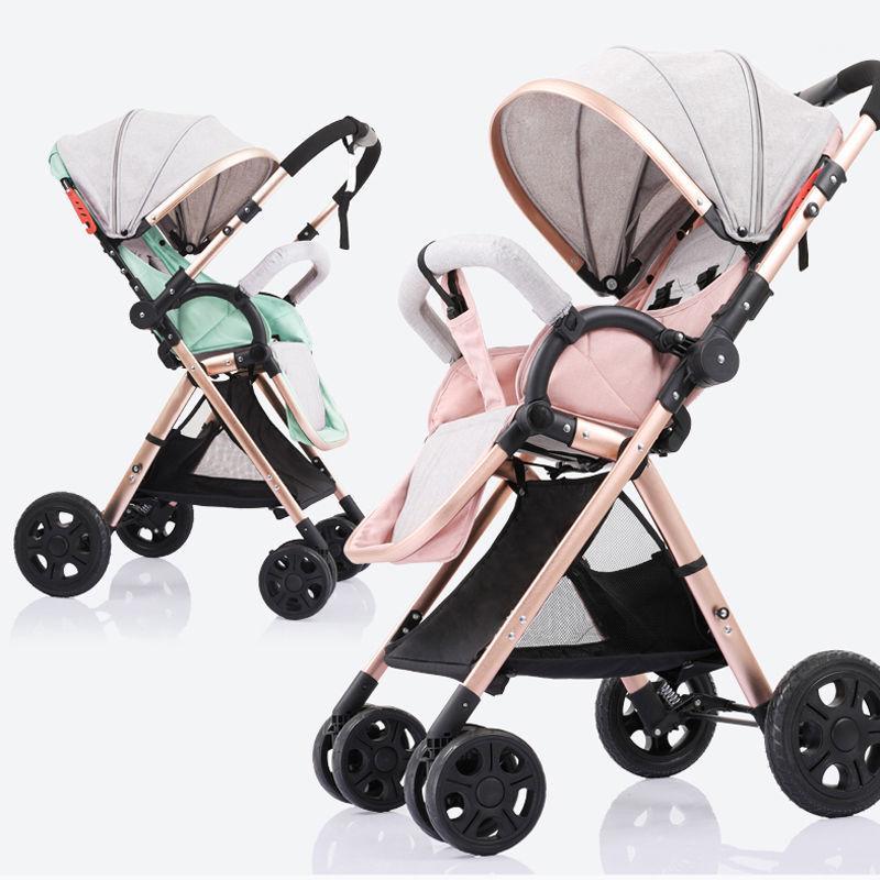 

Baby stroller two way baby stroller folding portable trolley umberlla mini lightweight stollers on the plane1