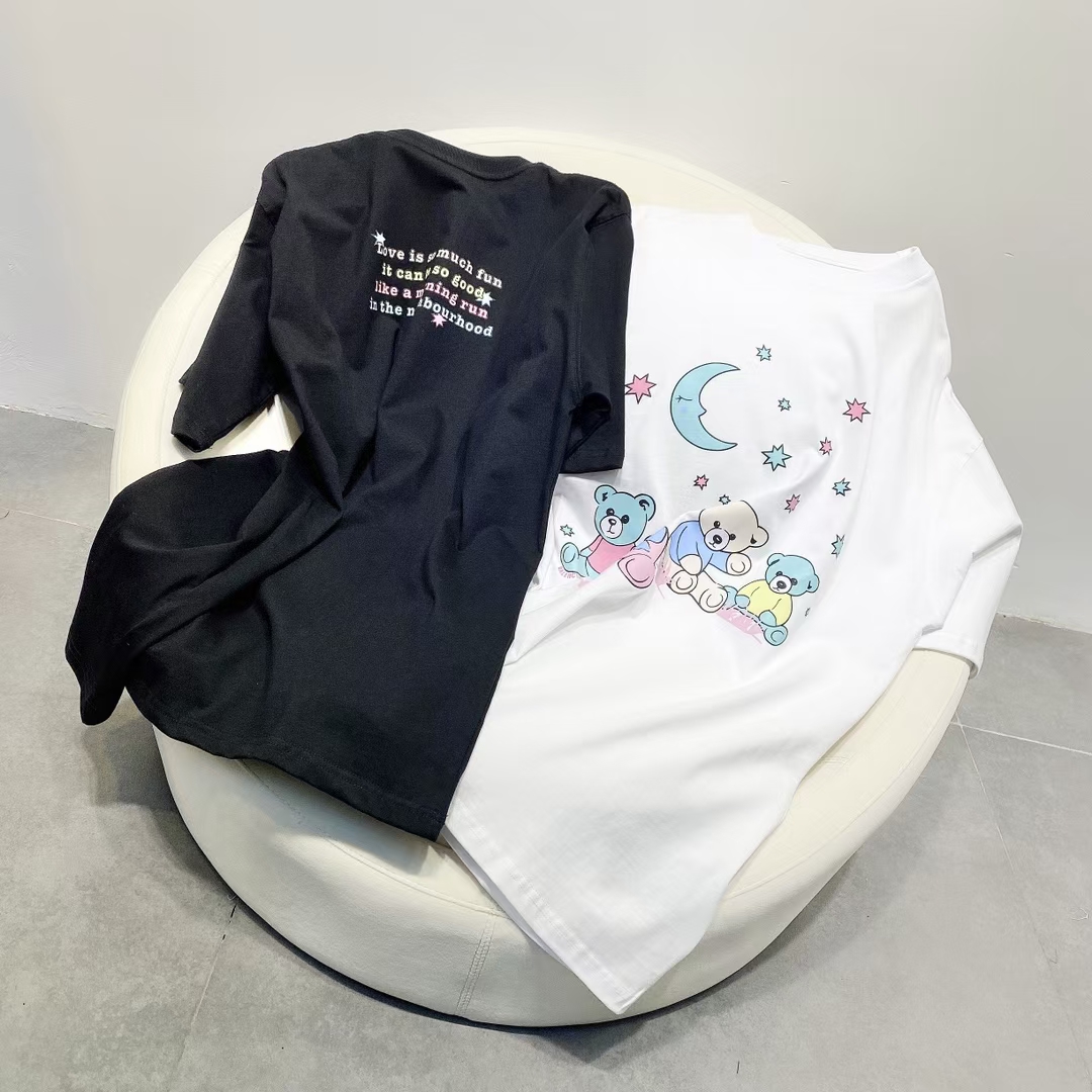 

2021 summer new fashion designer mens cartoon printing t shirts ~ US SIZE tshirts ~ mens high quality designer short sleeve t shirts, Black