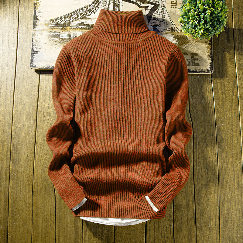 

2021 Autumn Male Winter of Seven Optional Colors Trend All-match Bottom Sweater 8BCW, Sky blue.