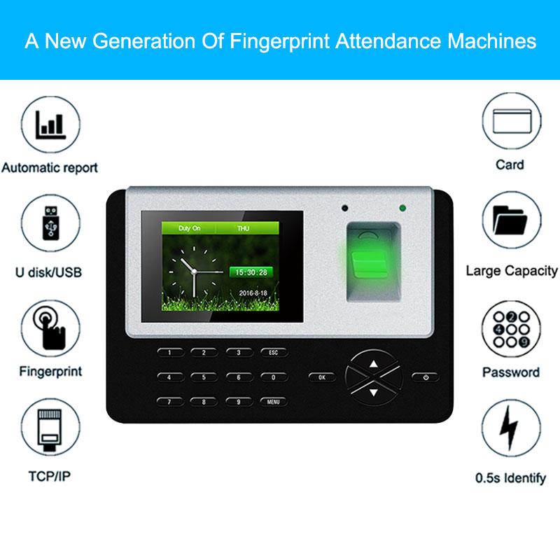 

Eseye Biometric Fingerprint Reader Time Attendance System TCP/IP USB Access Control Time Clock Recorder Employees Device Reader