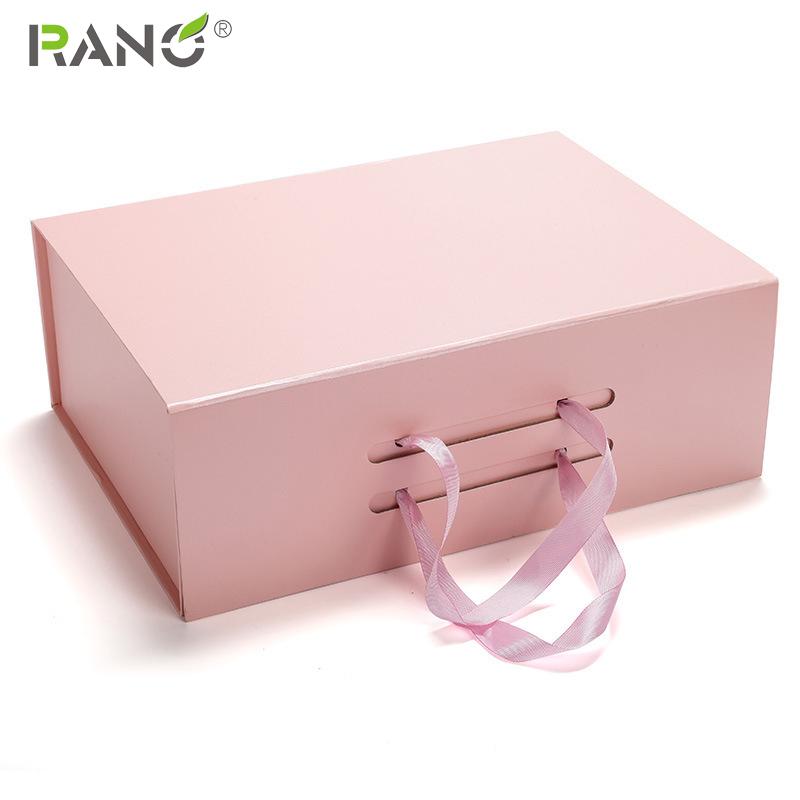 

RANO RN1001 1pcs The spot size high quality Luxury black/white/pink / grey strong Gift Paper Cardboard Shoe Foldable Box