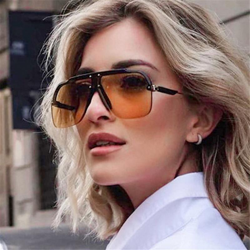 

Sunglasses Unisex Semi-Rimless Pilot Women Eyewear Male Fashion Sun Glasses Gafas Shade Female Gradient Eyeglasses Men