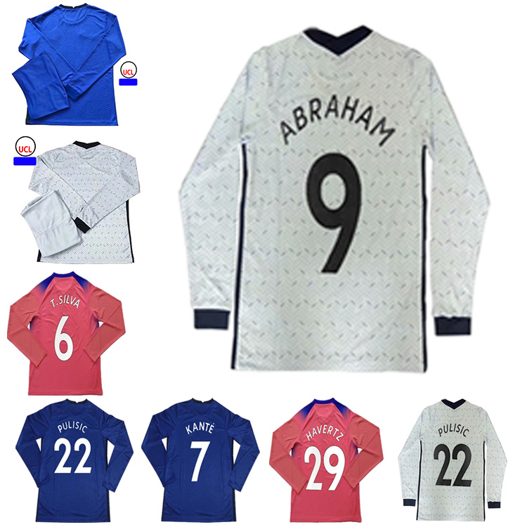 

2021 Customized 10 PULISIC Top Quality Long sleeve Soccer Jersey 7 KantÃ© 9 Abraham 22 ZIYECH 28 Azpilicueta 20 Hudson-Odoi 19 Mount 18 Girou, Black;yellow