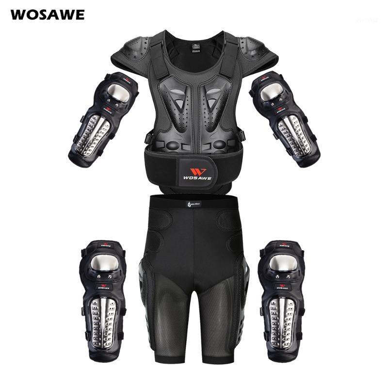 

WOSAWE Motorcross Back Protector Skating Snow Body Motorcycle Spine Guard Moto Jacket KneePads Elbow Guard Moto Armor1, Gloves