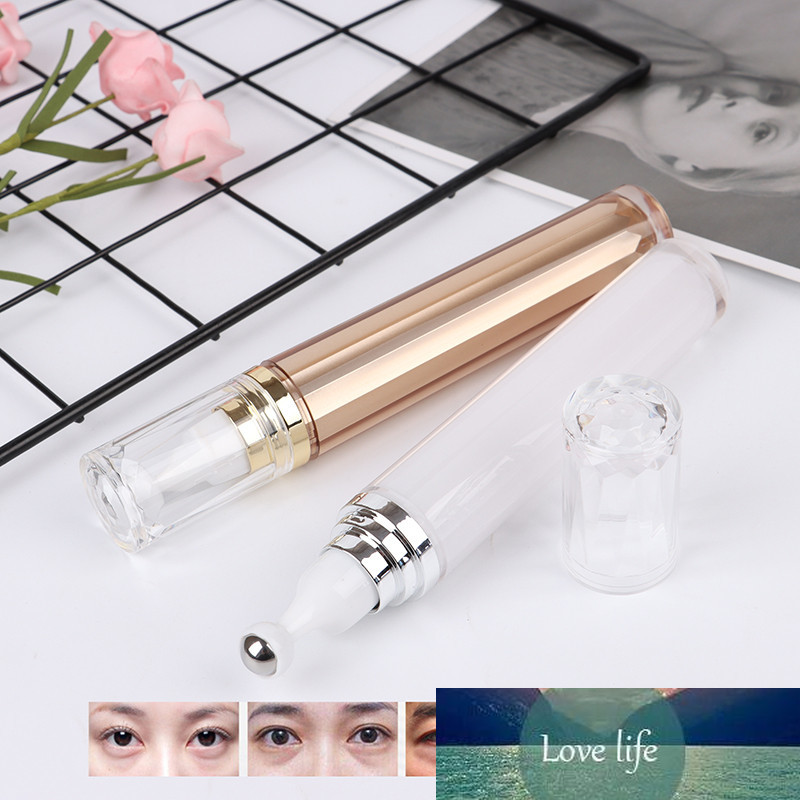 

20ml Champaign Gold Acrylic Roll-on Tube Eye Cream Bottles For Essential Oils Eye Cream Gel Case