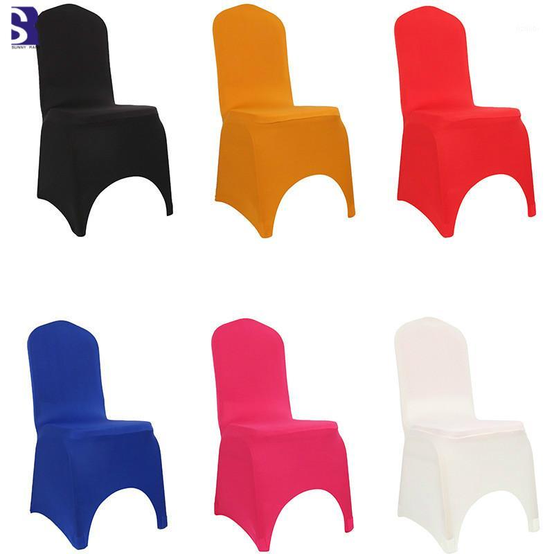 

SunnyRain 4/6-piece Spandex Chair Covers for Weddings White Stretch Chair Cover Elastic Arch Shaped Cover1