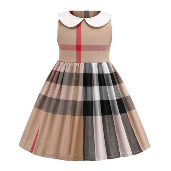 

Children Girl Dress Child Girls Clothing Cotton Sleeveless Breathable Kids Summer Dresses for Baby Clothes clothing, Apricot