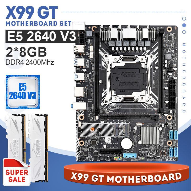 

X99 GT motherboard set Combo with 8 Core 90W Socket LGA 2011-3 CPU processor and 2pcs * 8GB 2400MHz DDR4 Desktop Memory1