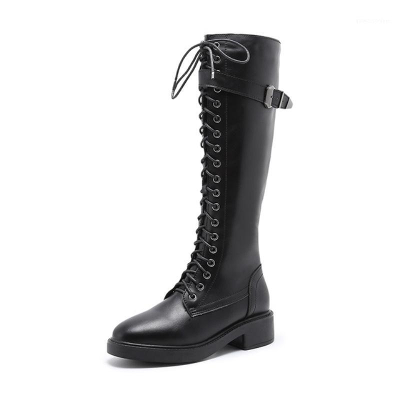 

Big Size Women Knee High Boots Zipper Buckle Knight Riding Boots Woman Long Chunky Heels Female Socks Girls Party Shoes1, Black spring autumn