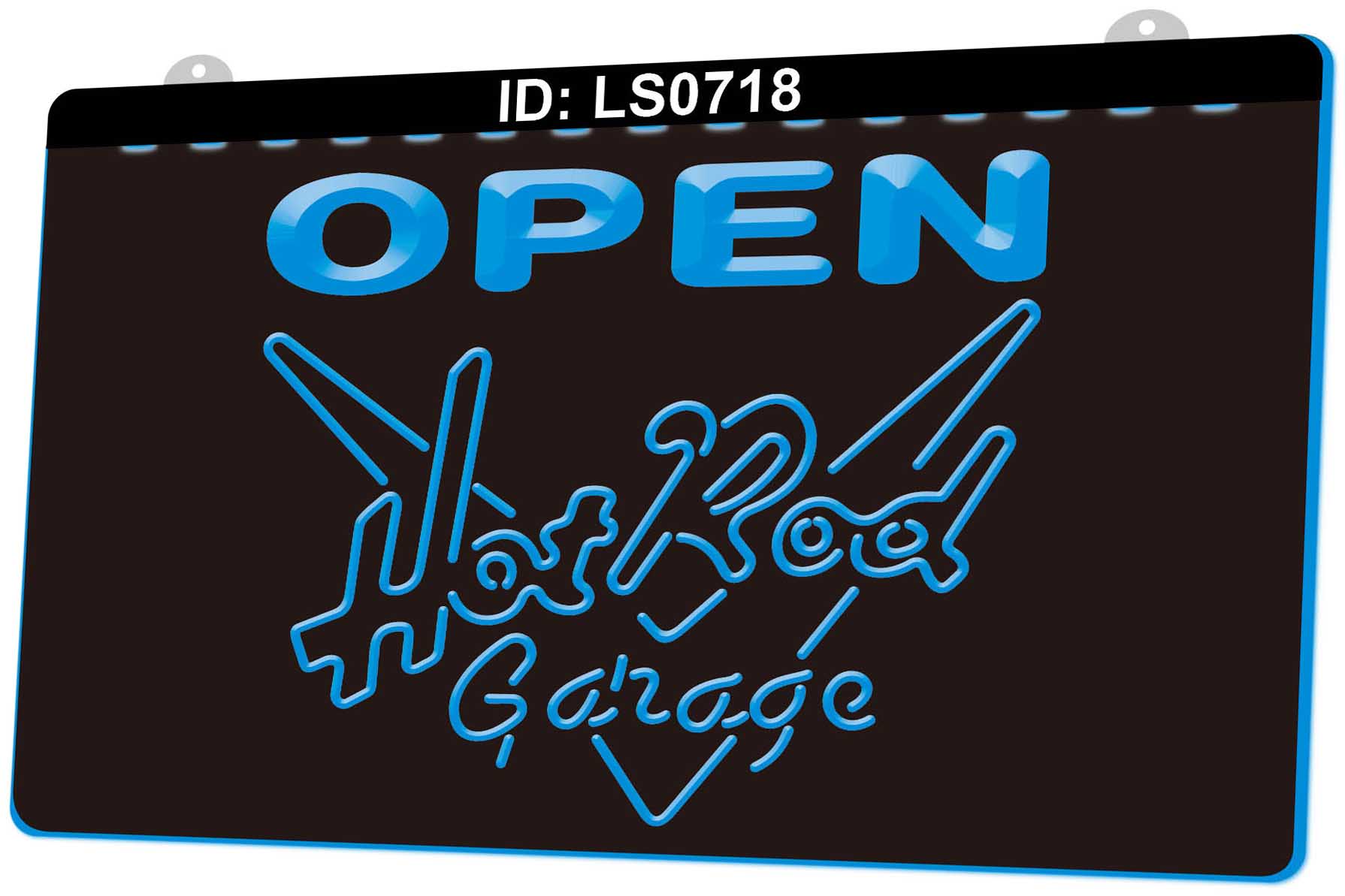 

LS0718 Hot Rod Garage Beer Open Bar 3D Engraving LED Light Sign 9 Colors Wholesale Retail Free Design