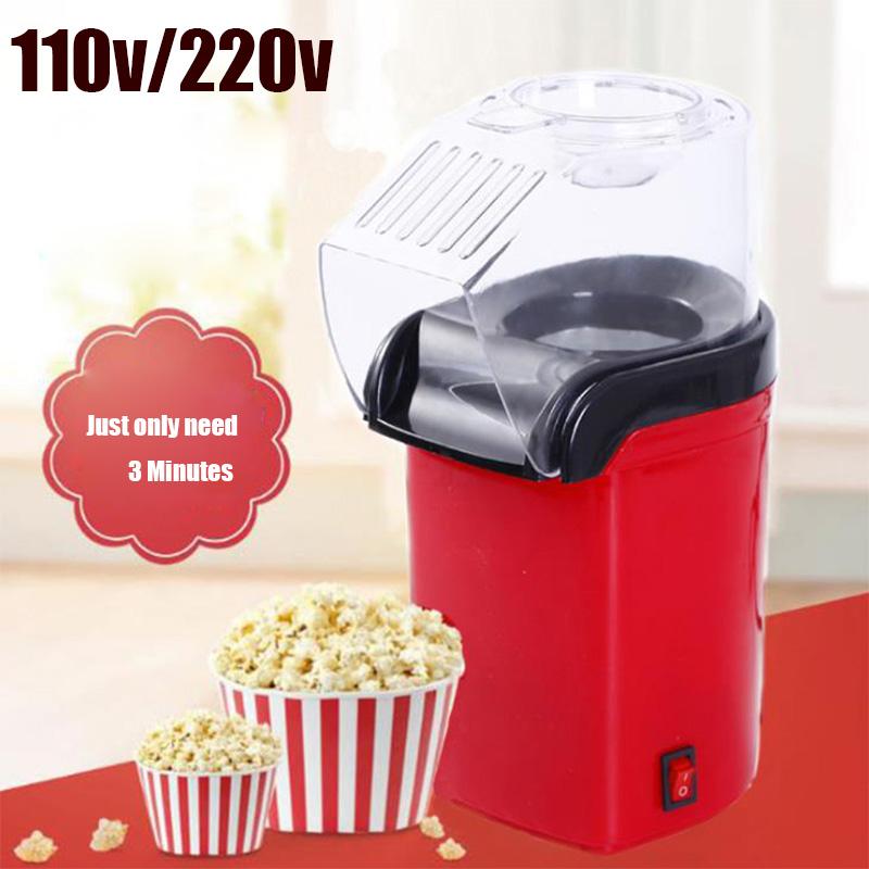 

110V 220V Electric Corn Popcorn Maker Household Automatic Mini Hot Air Popcorn Making Machine DIY Corn Children Gift