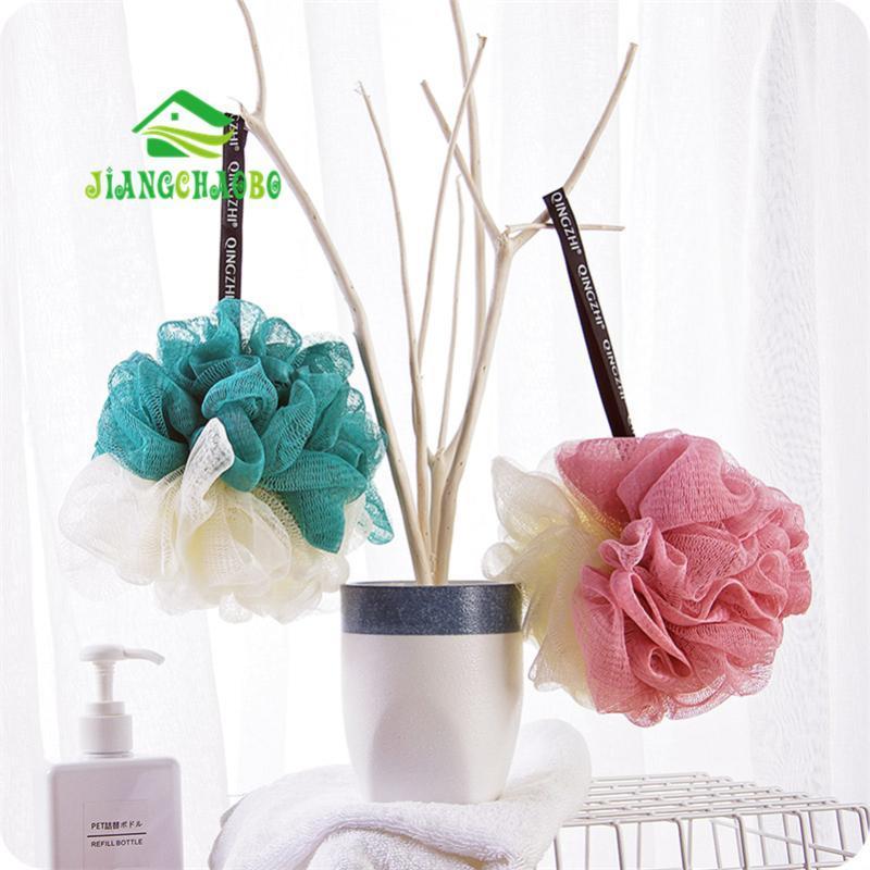 

JiangChaoBo Large Size Solid Bath Balls Rich bubbles Body Flower Bath Sponge Shower Brush Body Wash Scrubber Mesh Soft Puff1