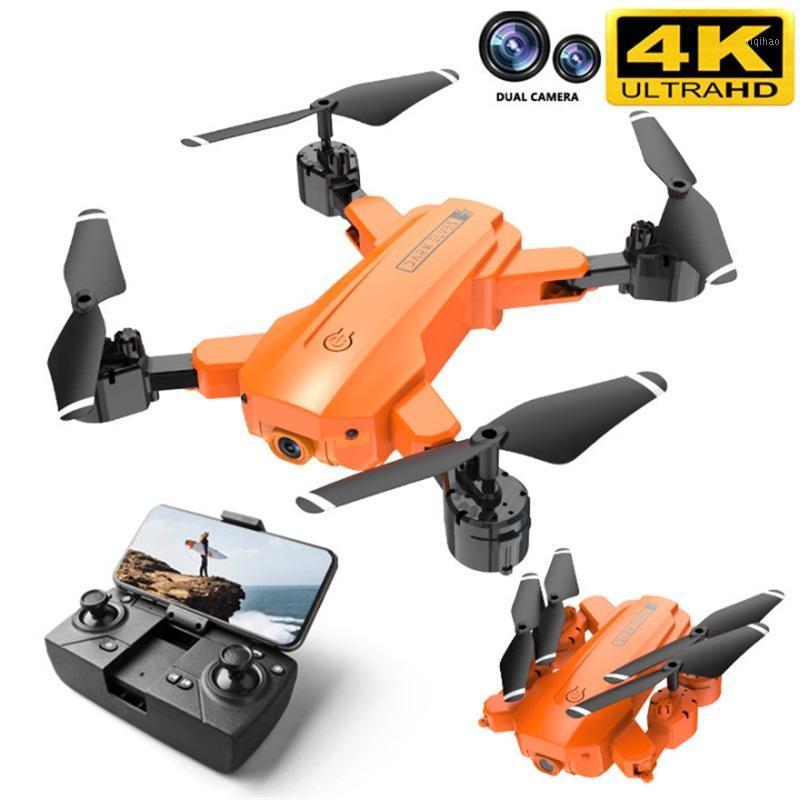 

New H9 4K Dual Camera RC Quadrocopter 2.4G HD Transmission WiFi 4-Axis Folding Pro Drones Professional Helicopter Kids Toys Boy1