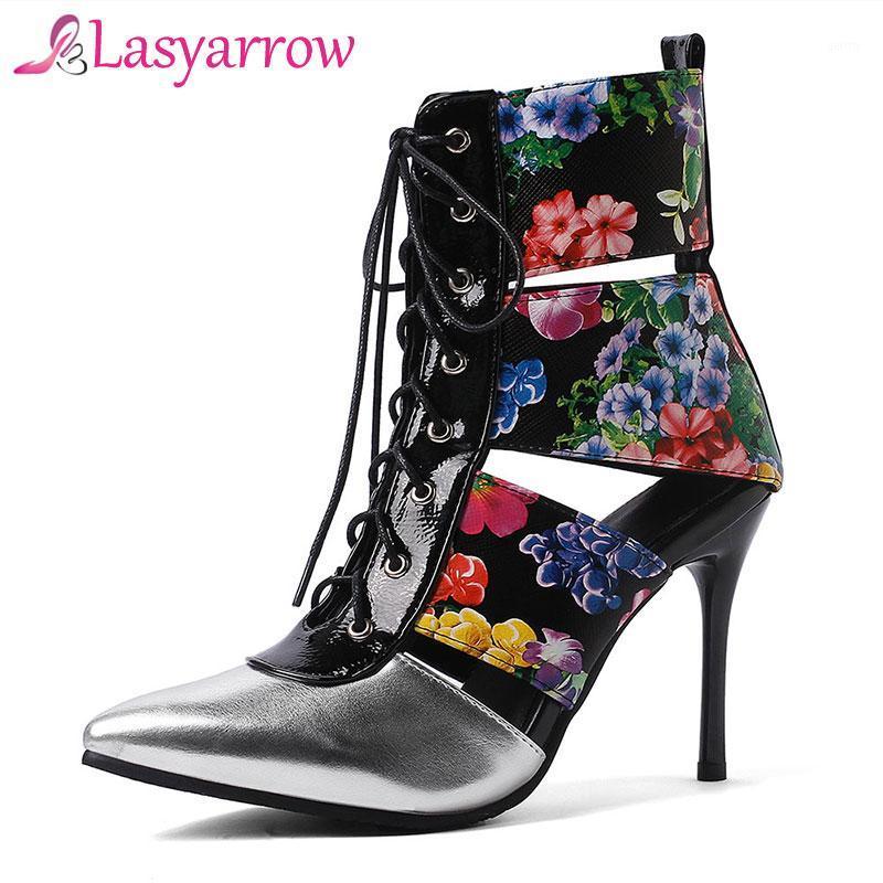 

Lasyarrow 2021 Fashion Pumps Women Pointed toe High Heels Sexy Cutouts Lace up Gladiator Party Prom Shoes Woman Plus Size 32-431, Black