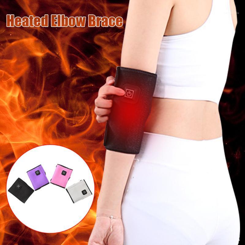 

Electric Heated Elbow Brace 3 Level Temperature Pain Relief Sprained Tendonitis USB Rechargeable Joint Arthritis Arm Wrap1, Grey