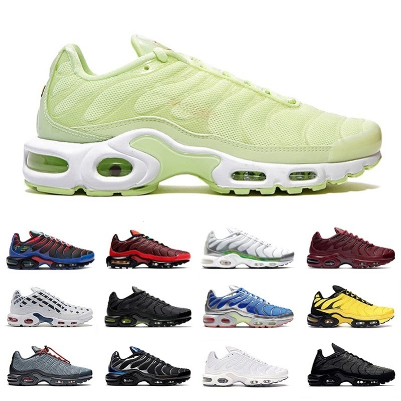 

New Barely Volt Glow Bright Cactus TN Plus Phantom Zebra white black Men Outdoor Athletic Shoes OG Cushion Sports Sneakers, Color#11