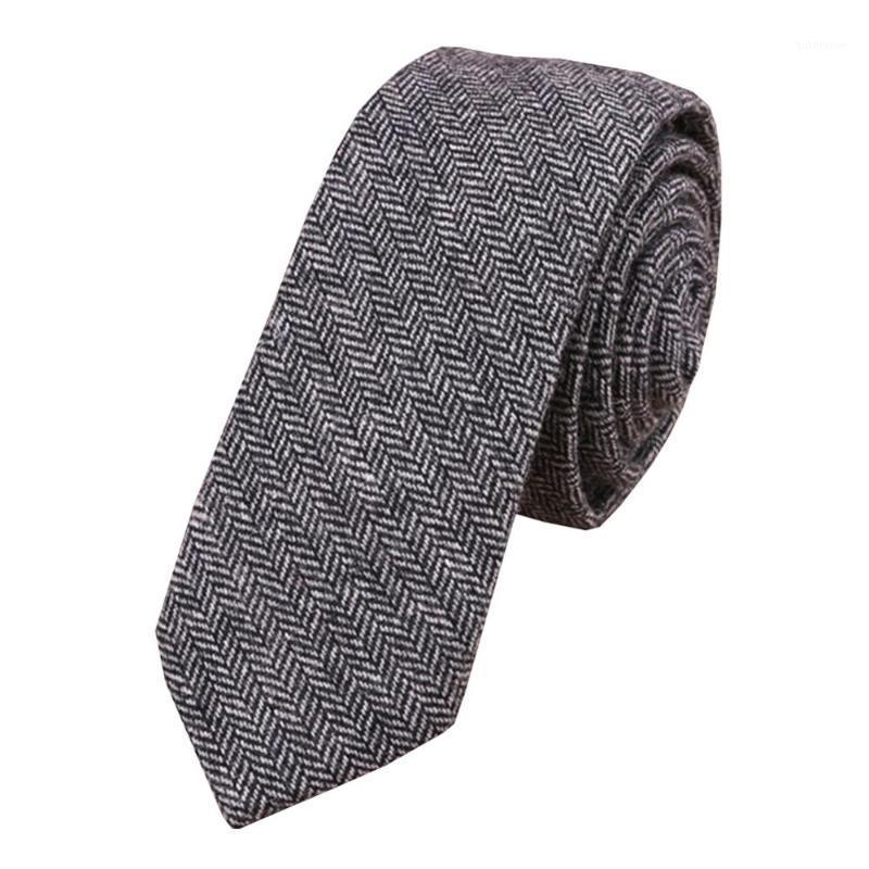 

Vintage Herringbone Mens Neck Tie Tweed Wool Material Necktie Neckwear Scarf Neckcloth NT0011