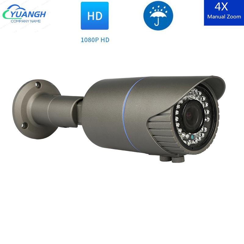 

1080P AHD Camera Surveillance Metal 2.8-12mm Manual Zoom Lens Waterproof Outdoor IR Night Vision Cameras Home Security