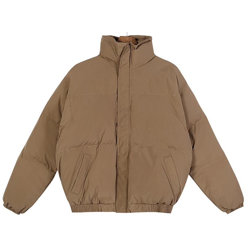 

Men Hip Hop Solid Oversized Padded Jackets Windbreaker Streetwear Harajuku 2020 Winter Warm Casual Outwear Parka Cotton Coats, Beige