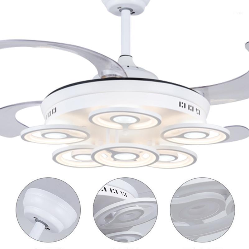 

LED Ceiling Fan with Light 42 inch 52 inch Remote Control AC DC Modern Minimalist Living Room Dining Room 110v - 220v Fan Lamp1