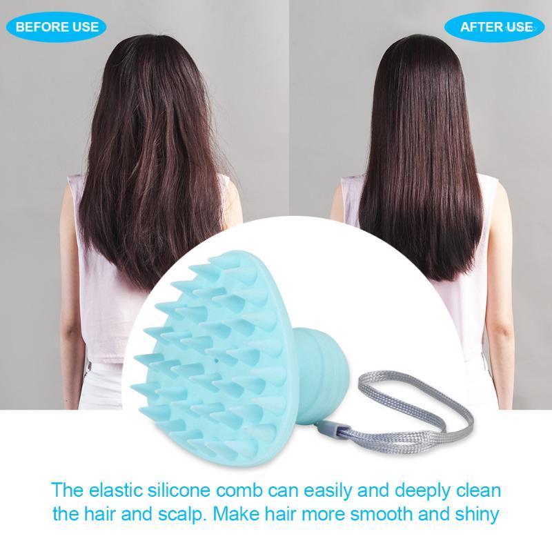 

Comb Handheld 3 Colors Silicone Scalp Shampoo Massage Brush Washing Comb Shower Head Hair Mini Head Meridian Massage Wide Tooth1