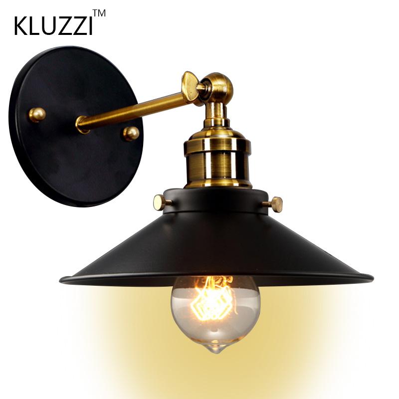 

Vintage Loft Led Wall Lamp Indoor Home Industrial decoracion pared Retro Coffee Lighting Iron Lamp Shade E27 wall Light Fixtures