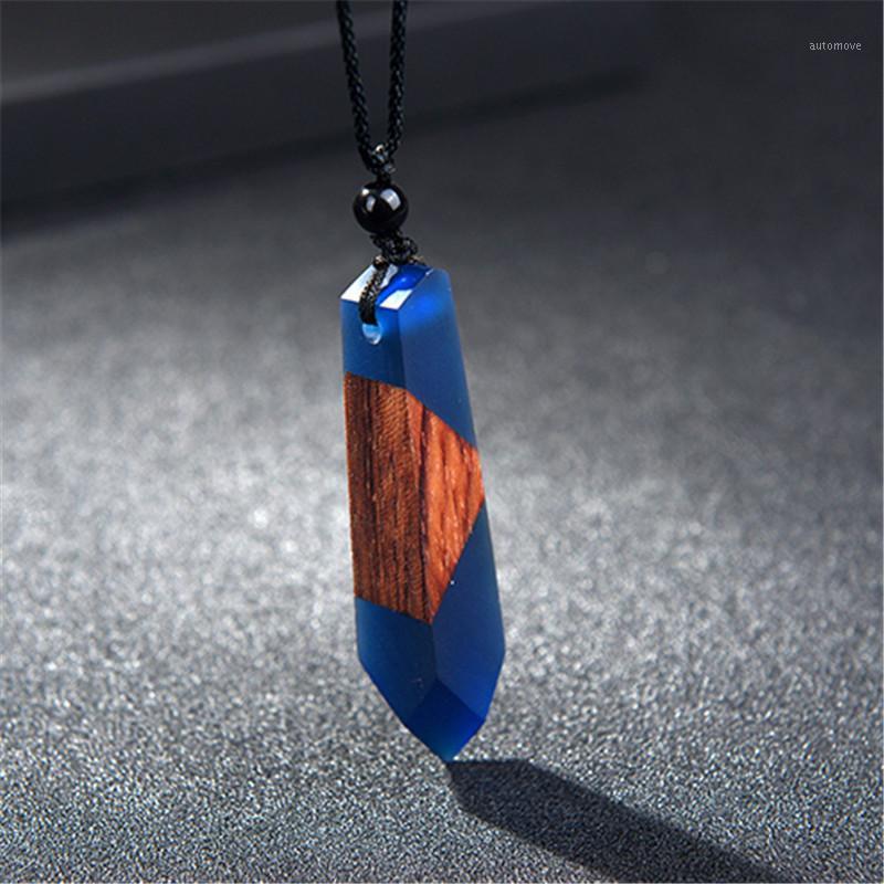 

Dropshipping Fashion Women Men Necklace Handmade Resin Natural Wood Necklaces Pendants Rope Chain Wooden Unisex Jewelry Gifts1