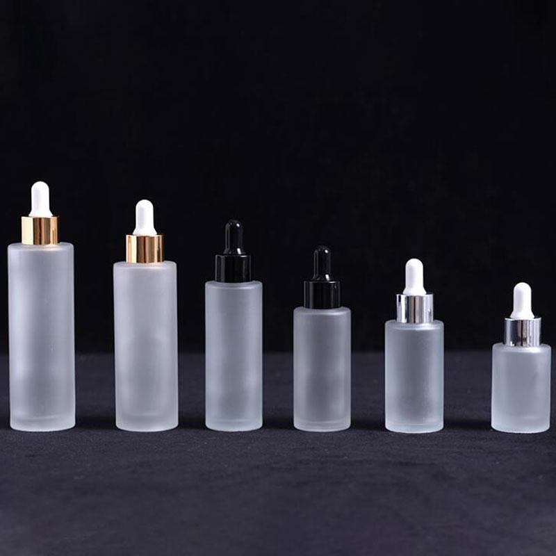 

Frosted Glass Essential Oil Dropper Bottle 20ml 30ml 40ml 50ml 60ml 80ml 100ml Cosmetic Packaging Vial Refillable Bottles 10pcs