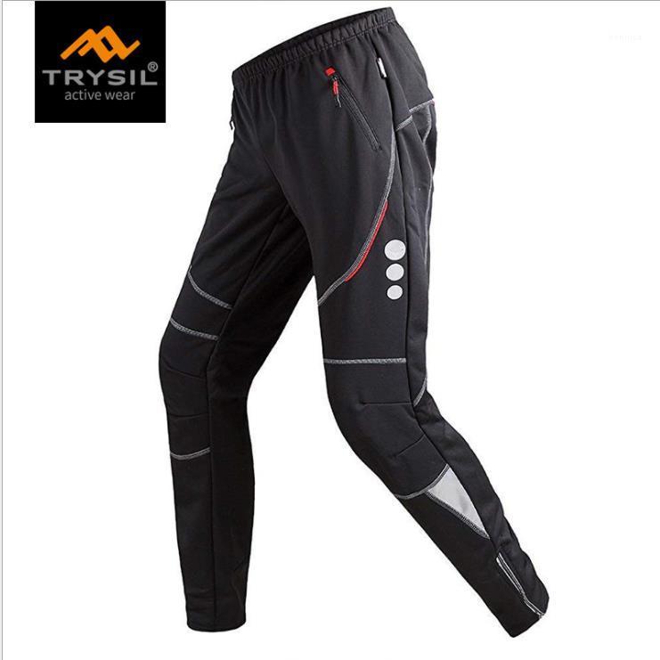 

Winter warm and cold-proof men's sports mountaineering assault riding trousers night riding plus velvet windproof mountain biking clothes1
