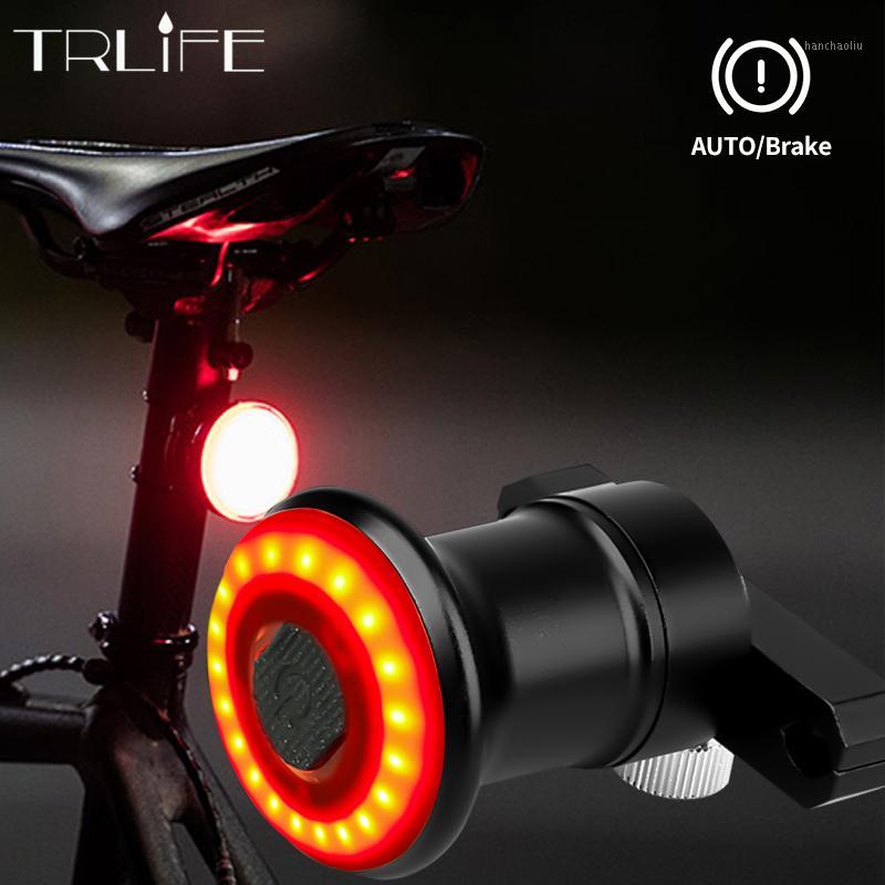 

TRLIFE IPx6 Waterproof Auto Start/Stop For Bicycle Bike Rear Light Brake Sensing LED USB Charging Cycling Taillight1