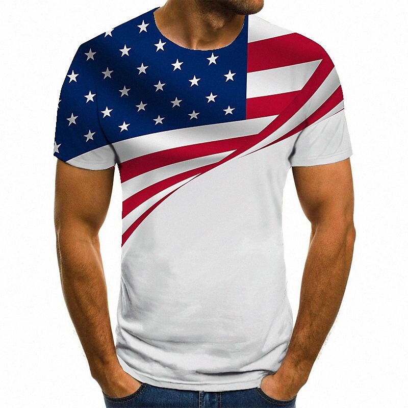 Tee-shirt Unisexe Homme Tee-shirt T-shirt 3D Imprimer Imprimé graphique Drapeau plus Taille Cou rond Casual Imprimé quotidien à manches courtes T