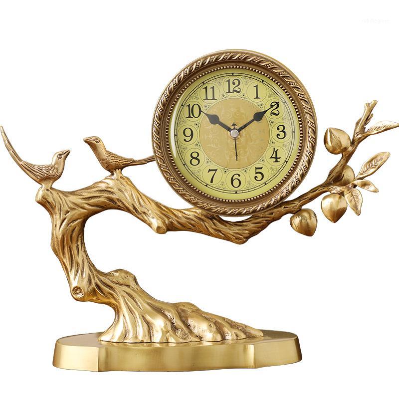 

Art Metal Digital Table Clock Silent Luxury Large Table Clock European Style Living Room Reloj Decorativo Home Decoration OO50TC1
