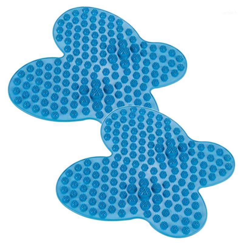 

2 Pieces Finger Pressure Plate Massage Pad Butterfly Type Pressure Plate Massage Pad Fit for Yoga1, Blue
