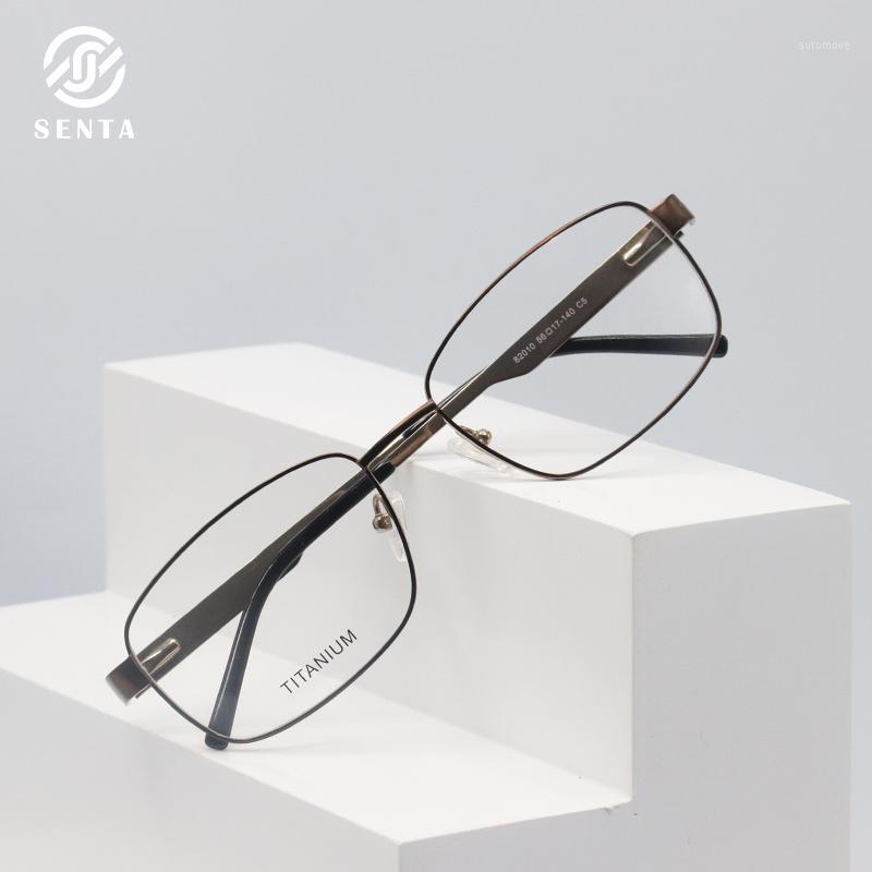 

Square rectangle retro high quality pure titanium eyeglasses frames male customizable diopter optical prescription glasses1