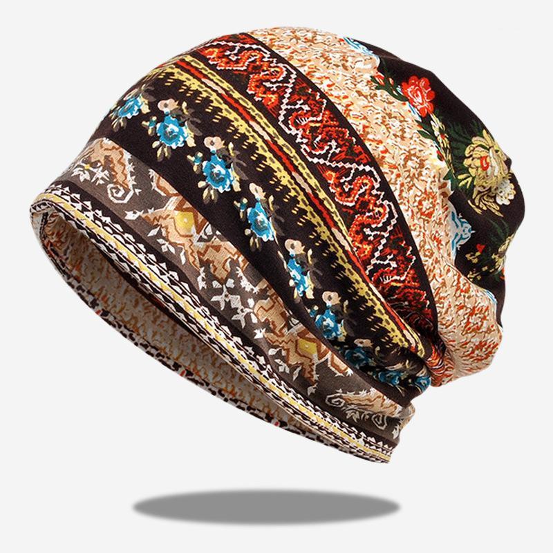 

2020 new Hats For Men Women Beanies Ladies Thin Camouflage Flower Hip Hop Beanies Hat Scarf Mask Bonnet Female Male Autumn New1, Blue