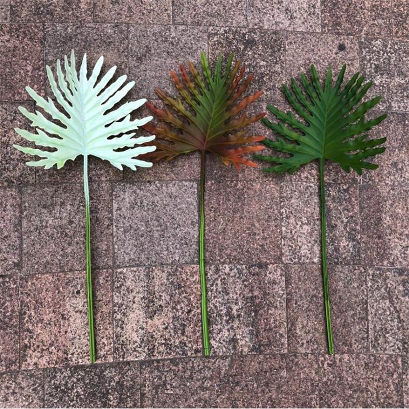 

10Pcs Fake Single Stem Fairy Leaf 27.56" Length Simulation Real Touch Monstera for Wedding Home Decorative Artificial Plants1, Light green