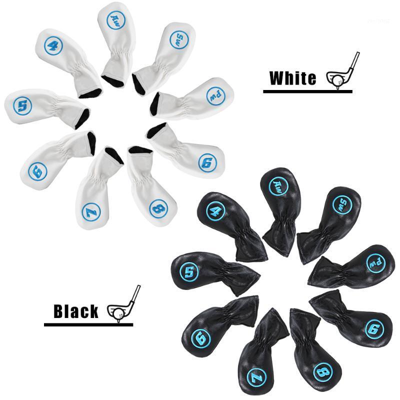 

9 Pcs Golf Head Cover Golf Iron Head Covers Set Club Headcovers with Elastic Band Club Covers1