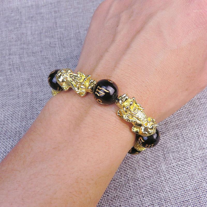 

Unisex Beads Bracelets Chinese FengShui Pixiu Wristband Wealth Good Luck Bracelet Men Women Chain Pixiu Bracelet Gifts1