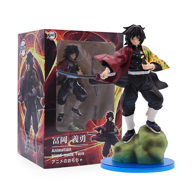 

23cm Anime Figures Demon Slayer Tomioka Giyuu Action Figurals Standing Tomioka Giyuu Toys Collectible Model PVC Doll