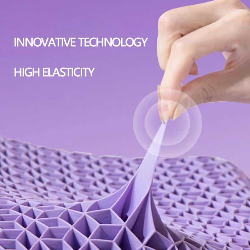 

Newest No Pressure Pillow High Elasticity Orthopedic Neck Shoulder Pain Massage Protection Cervical Pillows Cool Sleep Purple