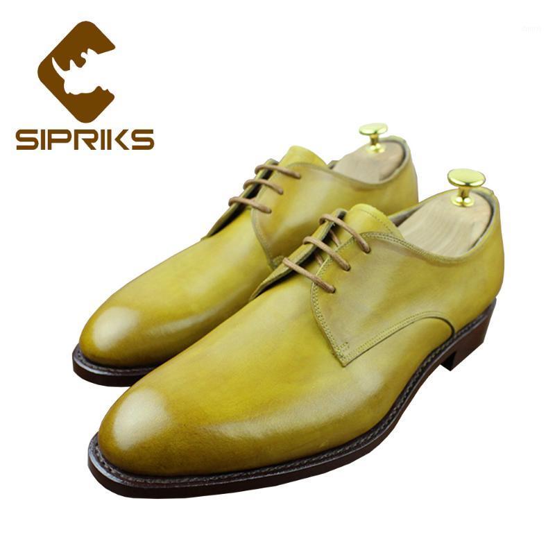 

Sipriks Luxury Mens Sewing Welted Shoes Genuine Leather Lemon Dress Shoes Fashion Male Wedding Custom Mens Social1, Black