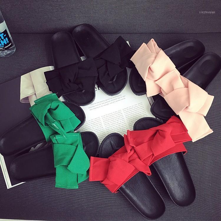 

Bowtie slippers New Arrive Bow tie slides indoor bowtie fashion sandals1, Green