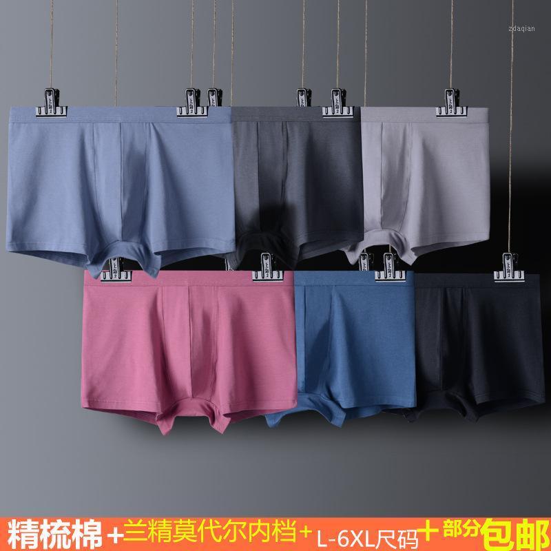 

New Men Boxer Briefs Men Boxer Shorts Cotton Sexy Comfortable Modal Crotch Underwear Big Size -6XL1, Gray