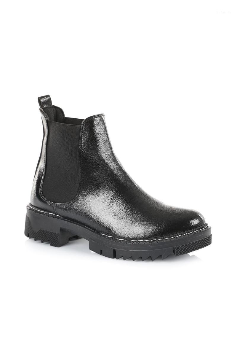 

OBLAVION Niko Anti-Slip Sole Black Boots. Women's Boots Reflect to Your Style in Cold Winter Days1